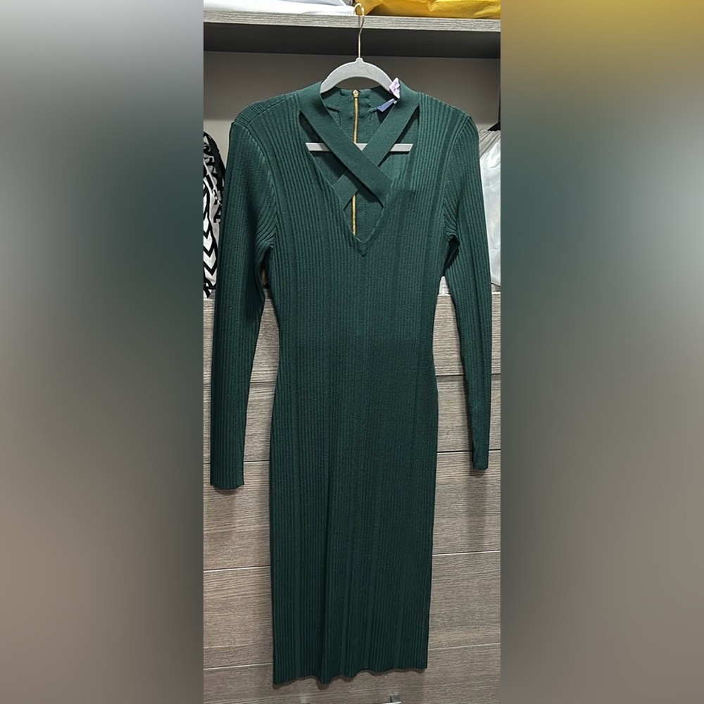 Rachel Roy Green Sweater Dress. Size: M